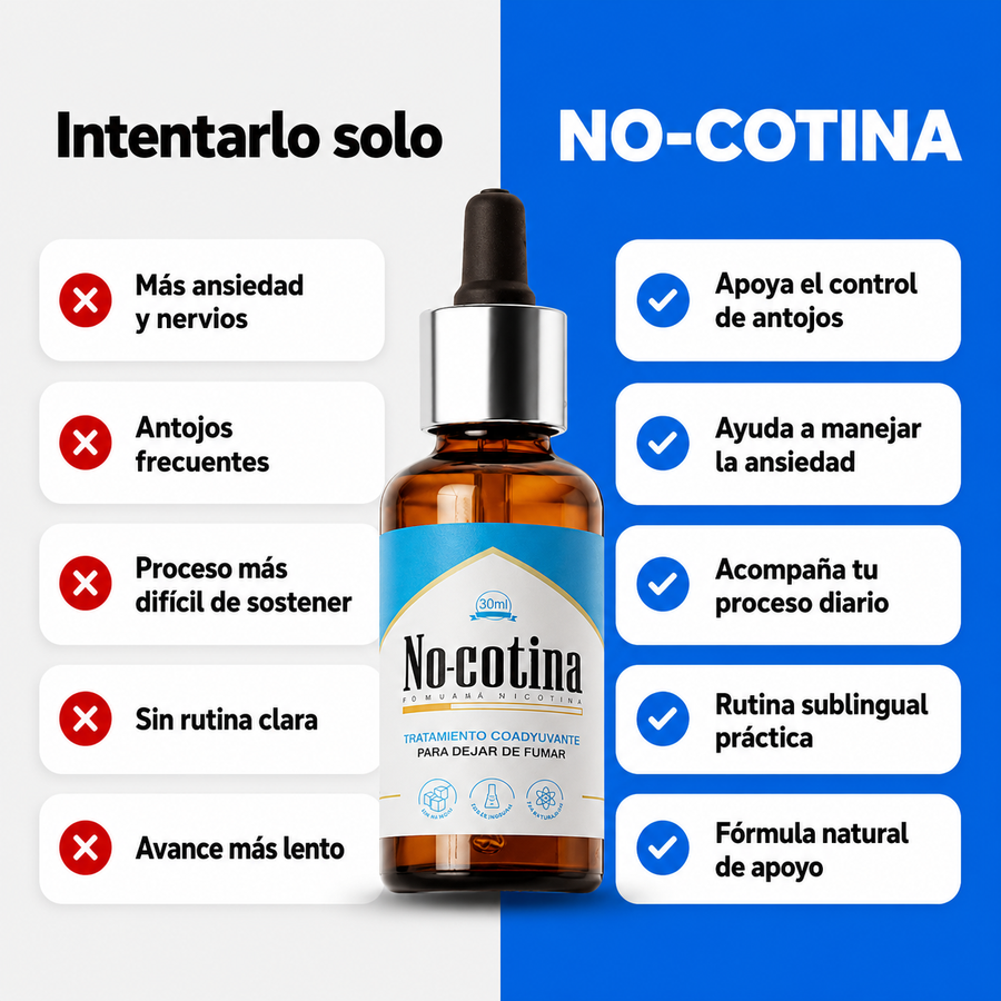 NO-COTINA 🍃 Apoyo natural para dejar el cigarrillo